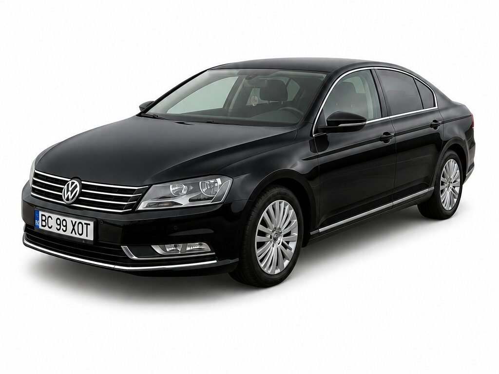 VW Passat negru de închiriat în Bacău, 40 € pe zi