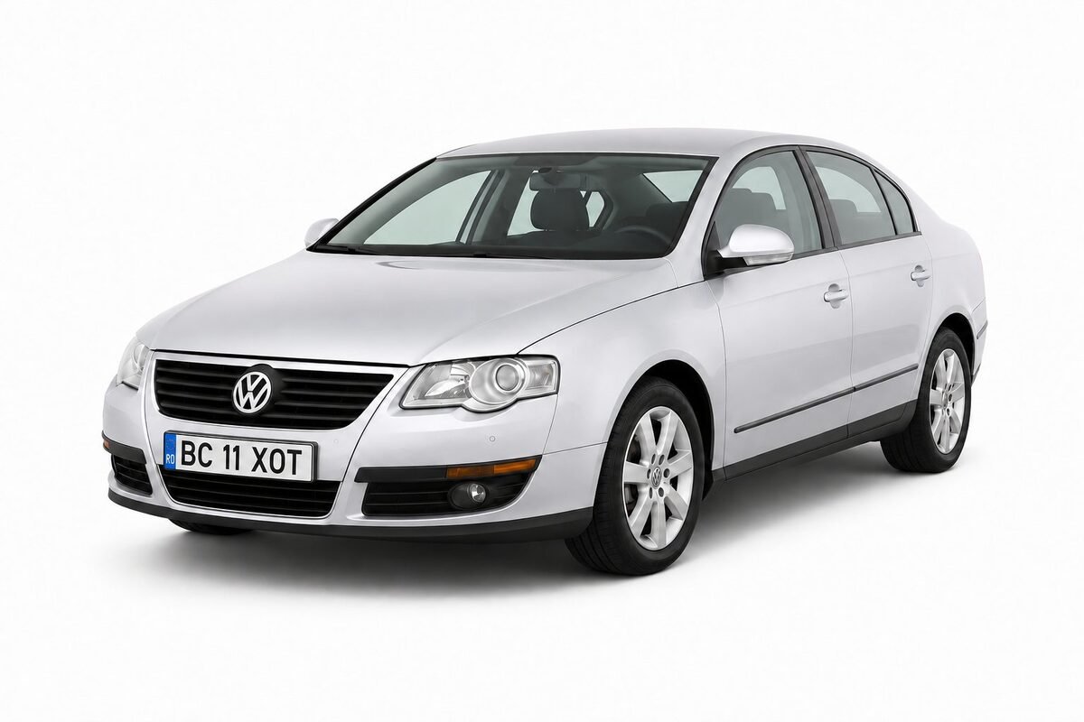 VW Passat argintiu de închiriat în Bacău, 30 € pe zi